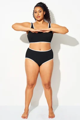 Black High Waist Bikini...