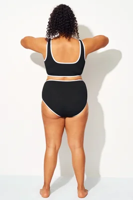 Black High Waist Bikini...