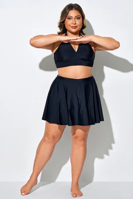 Plus Size Black Swim Skirt...