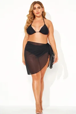 Black Women Short Sarongs...