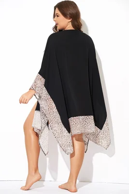 Black Leopard Print Elegant...