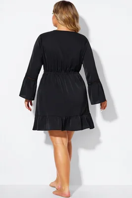 Black Low Neck & Tassel...