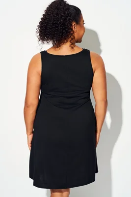 Plus Size Solid Black...