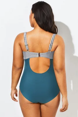 Blue Striped Underwire...