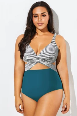 Blue Striped Underwire...