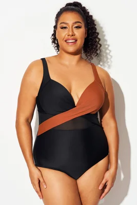 Colorblock Cut Out Mesh...