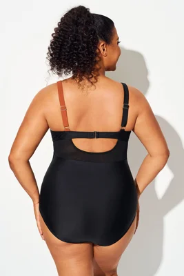 Colorblock Cut Out Mesh...