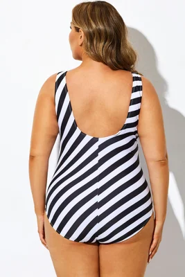 Black & White Stripes Sport...