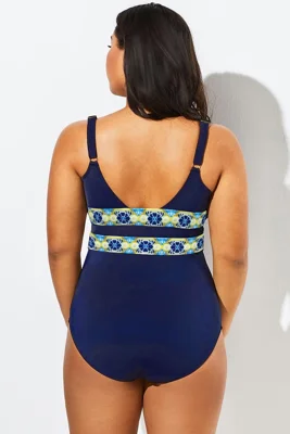 Floral Print Cut Out One...