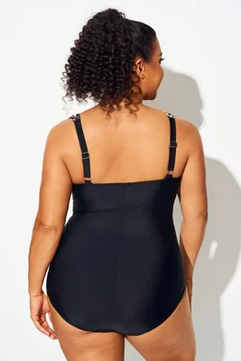 Leopard Print Twist Front...