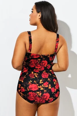 Floral Print Twist Front...