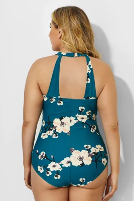 Green H-Back Sarong Front...