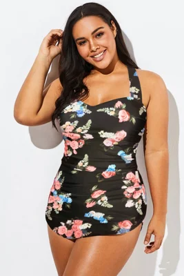 Floral Print H-Back Sarong...