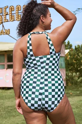 Light Green Check Sarong...