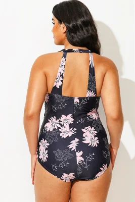 Floral Print H-Back Sarong...