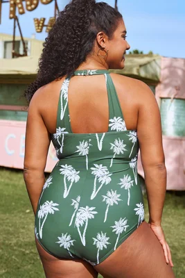 Green Palm Tree Slim One...