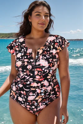 Floral Round Neck Cap...