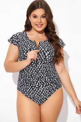 Floral Frill Sleeve Women...