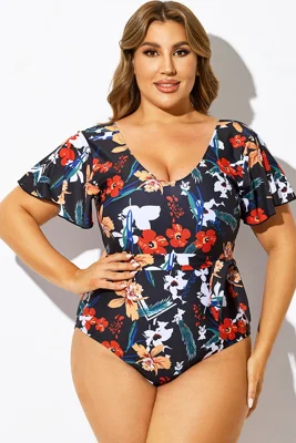 Floral Printed One Piece...