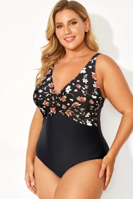 Floral Print Twist Front...