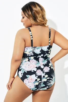 Floral Printed Wide Strap...