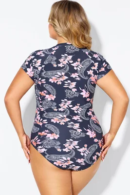 Pink Floral Tummy Control...