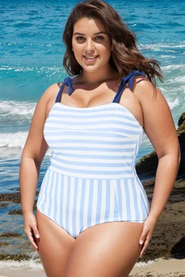 Blue & White Stripe...