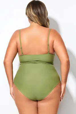 Green Cut Out Wrap One...