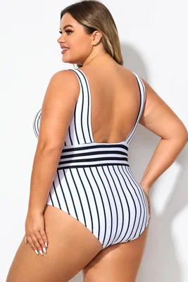Black & White Stripe Women...