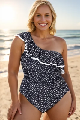 One Shoulder Ruffles...