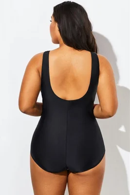 Flower Pattern Round Neck...