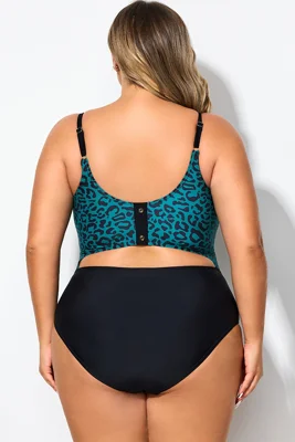 Green Leopard Print Back...