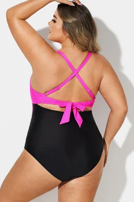 Plus Size Crossback Cutout...
