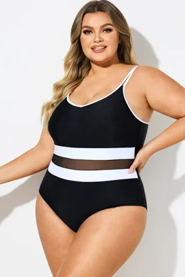 Plus Size Black & White...