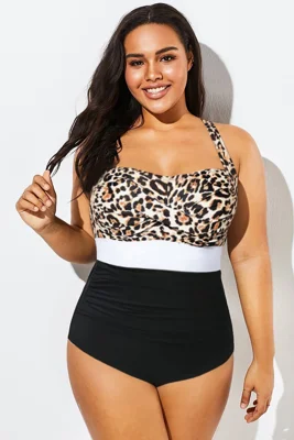 Leopard Print Twist Front...