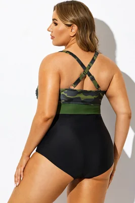 Camo Twist Front Skinny One...