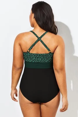 Leopard Green  Twist Front...