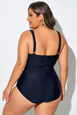 Blue Floral Twist Front...