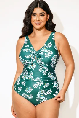 Plus Size Daisy Print...