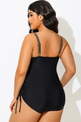 V-Neck Green Colorblock One...