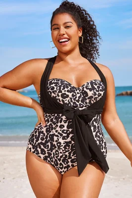 Leopard Print Bandeau...