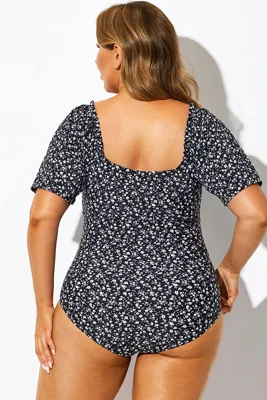 Floral Printed Short Sleeve...