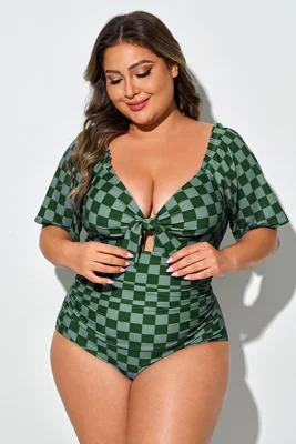 Green Check Short Sleeve...