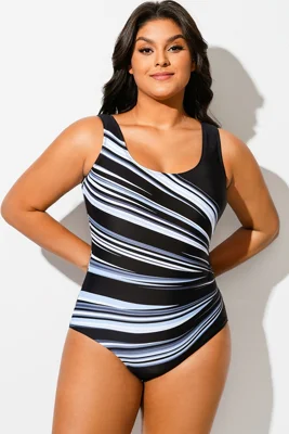 Square Neck Tank One Piece...