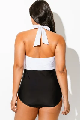 Black & White Colorblock...