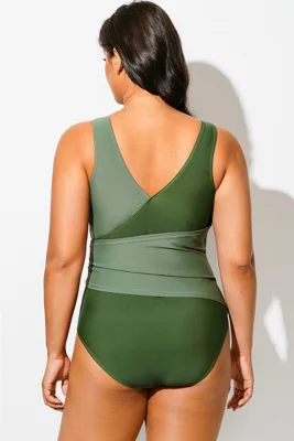 Green Beach Sexy Cutout One...