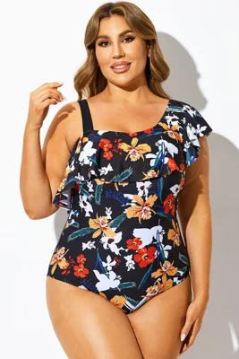 Black Floral Print...