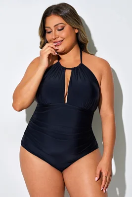 Solid Black Hollow Out...