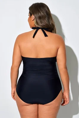 Solid Black Hollow Out...