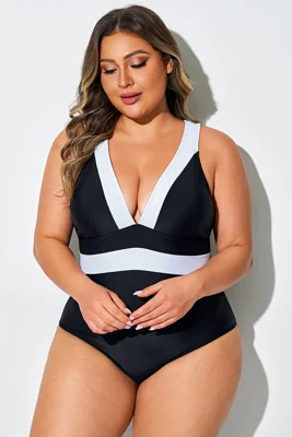 Black & White Colorblock...